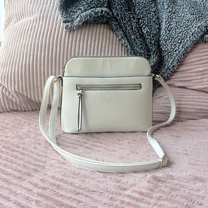White crossbody purse